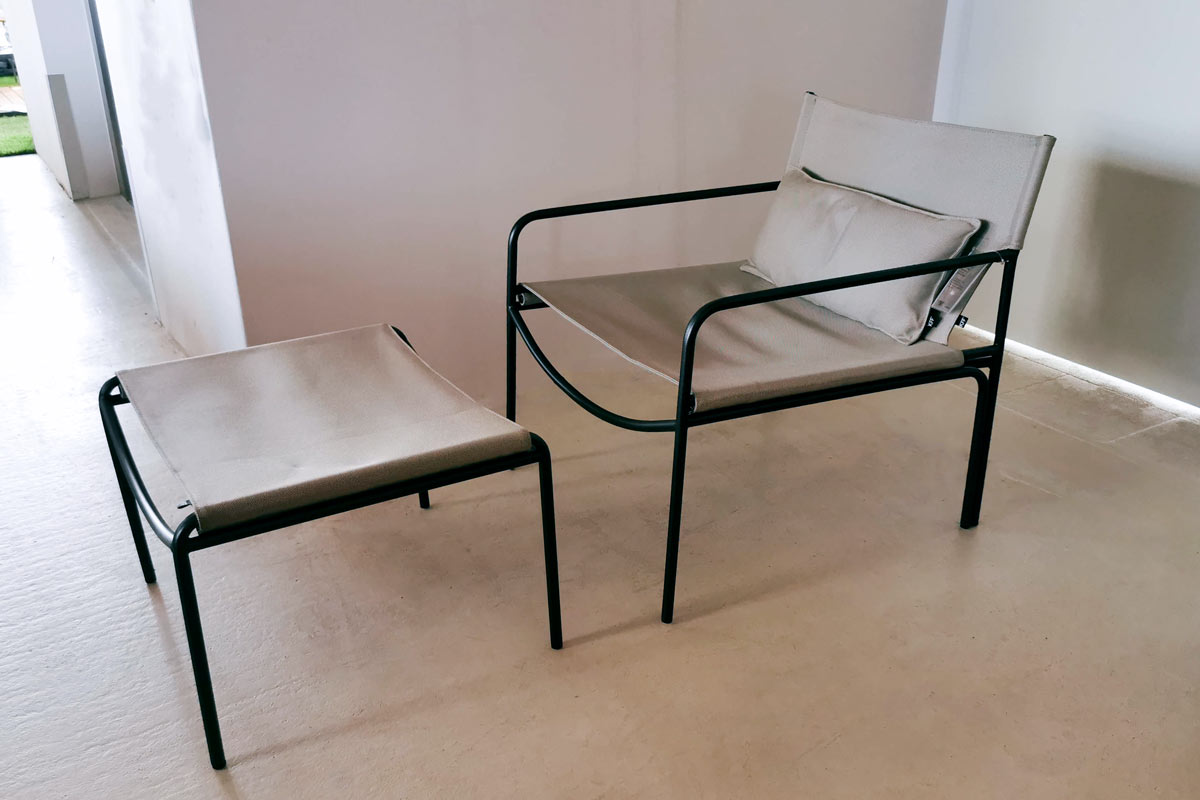 Outdoor-Sessel Pool Lounge inkl. Ottomane von KFF